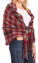 Sakkas Iris Warm Super Soft Cashmere Feel Pashmina Shawl / Scarf with Fringes