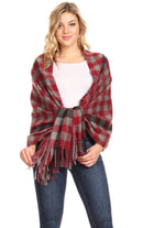 Sakkas Iris Warm Super Soft Cashmere Feel Pashmina Shawl / Scarf with Fringes