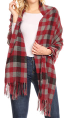 Sakkas Iris Warm Super Soft Cashmere Feel Pashmina Shawl / Scarf with Fringes