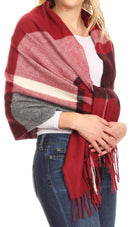 Sakkas Iris Warm Super Soft Cashmere Feel Pashmina Shawl / Scarf with Fringes