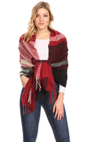 Sakkas Iris Warm Super Soft Cashmere Feel Pashmina Shawl / Scarf with Fringes