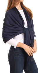 Sakkas Iris Warm Super Soft Cashmere Feel Pashmina Shawl / Scarf with Fringes