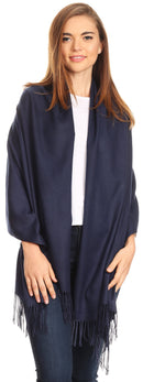 Sakkas Iris Warm Super Soft Cashmere Feel Pashmina Shawl / Scarf with Fringes