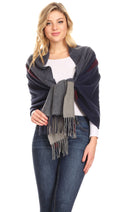 Sakkas Iris Warm Super Soft Cashmere Feel Pashmina Shawl / Scarf with Fringes