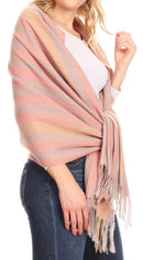 Sakkas Iris Warm Super Soft Cashmere Feel Pashmina Shawl / Scarf with Fringes