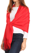 Sakkas Iris Warm Super Soft Cashmere Feel Pashmina Shawl / Scarf with Fringes