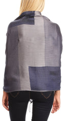 Sakkas Nicola Reversible Warm and Soft Unisex Scarf Stole Wrap Solid Color-block