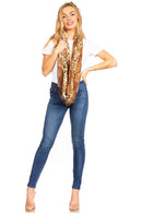 Sakkas Abhy Soft Fall Winter Furry Infinity Wrap Scarf