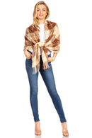 Sakkas Martinna Women's Winter Warm Super Soft and Light Pattern Shawl Scarf Wrap