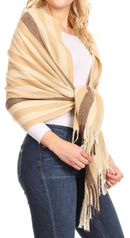 Sakkas Martinna Women's Winter Warm Super Soft and Light Pattern Shawl Scarf Wrap