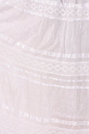 Sakkas Lace and Ribbon Peasant Boho Skirt
