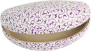 Sakkas Large Clamshell Filigree Embossed Hard Sunglasses Case