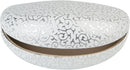 Sakkas Large Clamshell Filigree Embossed Hard Sunglasses Case