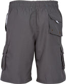 Sakkas Mens Solid Color with Contrast Stripes Skate Surf Board Short Swim Trunks