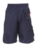 Sakkas Mens Solid Color with Contrast Stripes Skate Surf Board Short Swim Trunks