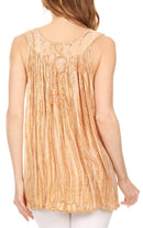 Sakkas Boho Love Sleeveless Blouse