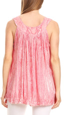 Sakkas Boho Love Sleeveless Blouse