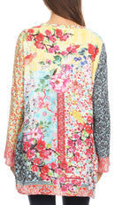 Sakkas Ince Womens Long Sleeve Everyday Top Tunic Colorful and Lightweight