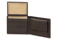 Sakkas Men's Leather Bi-fold Wallet -Id Windows / Card Slots with Gift Bag#color_Brown