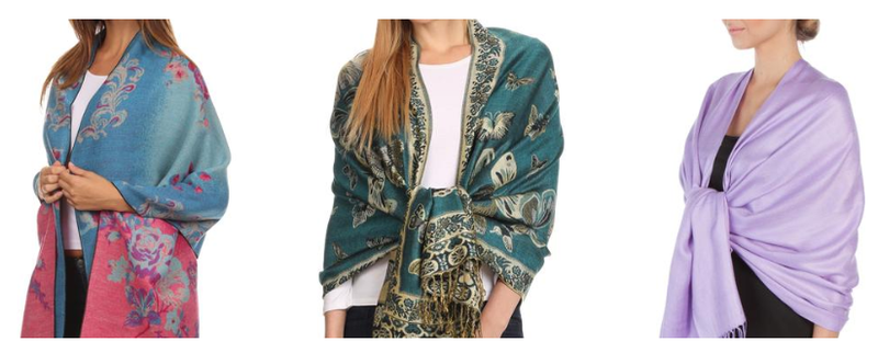 Traditional shawls and scarves