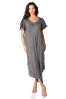 Sakkas Everyday Essentials Cap Sleeve Caftan Dress / Cover Up