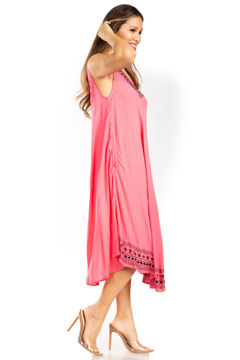 Sakkas Everyday Essentials Caftan Tank Dress / Cover Up