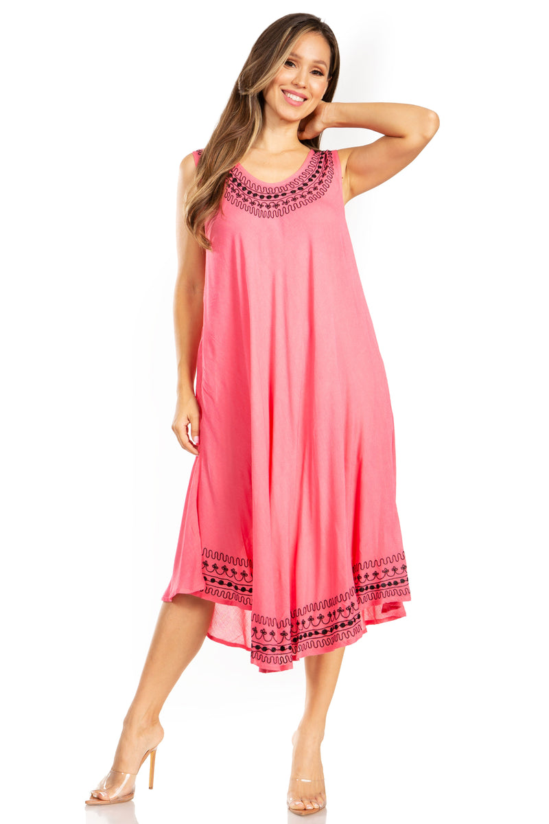 Sakkas Everyday Essentials Caftan Tank Dress / Cover Up