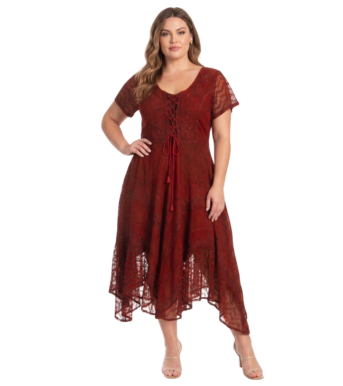 sakkas marigold embroidered fairy dress Sakkas Marigold Embroidered Fairy Dress