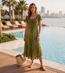 Sakkas Marigold Embroidered Fairy Dress