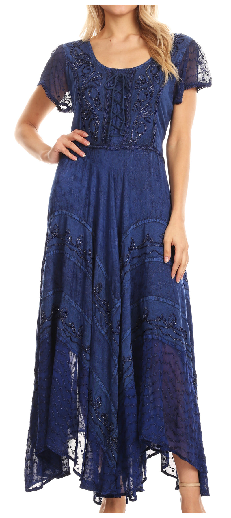 sakkas marigold embroidered fairy dress Sakkas Marigold Embroidered Fairy Dress