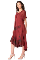 Sakkas Kai Palm Tree Caftan Tank Dress / Cover Up