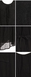 Sakkas Magdilena Stonewashed Corset Front Embroidered Dress