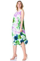 Sakkas Neja Women's Casual Maxi Summer Sleeveless Loose Fit Tie Dye Tank Dress