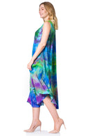 Sakkas Neja Women's Casual Maxi Summer Sleeveless Loose Fit Tie Dye Tank Dress