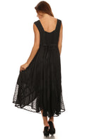 Sakkas Kevina Stonewashed Rayon Embroidered Dress