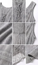 Sakkas Kevina Stonewashed Rayon Embroidered Dress