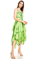 Sakkas Annabella Corset Bodice Handkerchief Hem Dress