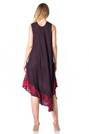 Sakkas Batik Flower Caftan Tank Dress / Cover Up