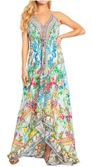 Sakkas Lizi 2025 Womens Maxi High-low Halter Handkerchief Long Dress Beach Party