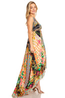 Sakkas Lizi 2025 Womens Maxi High-low Halter Handkerchief Long Dress Beach Party