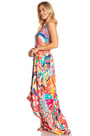 Sakkas Lizi 2025 Womens Maxi High-low Halter Handkerchief Long Dress Beach Party