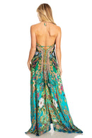 Sakkas Lizi 2025 Womens Maxi High-low Halter Handkerchief Long Dress Beach Party