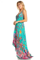 Sakkas Lizi 2025 Womens Maxi High-low Halter Handkerchief Long Dress Beach Party