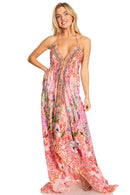 Sakkas Lizi 2025 Womens Maxi High-low Halter Handkerchief Long Dress Beach Party