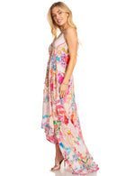 Sakkas Lizi 2025 Womens Maxi High-low Halter Handkerchief Long Dress Beach Party