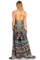 Sakkas Lizi 2025 Womens Maxi High-low Halter Handkerchief Long Dress Beach Party