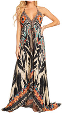 Sakkas Lizi 2025 Womens Maxi High-low Halter Handkerchief Long Dress Beach Party