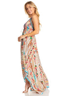Sakkas Lizi 2025 Womens Maxi High-low Halter Handkerchief Long Dress Beach Party