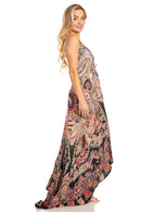 Sakkas Lizi 2025 Womens Maxi High-low Halter Handkerchief Long Dress Beach Party