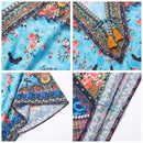 Sakkas  Georgettina Flowy  Rhinestone V Neck Long Caftan Dress / Cover Up
